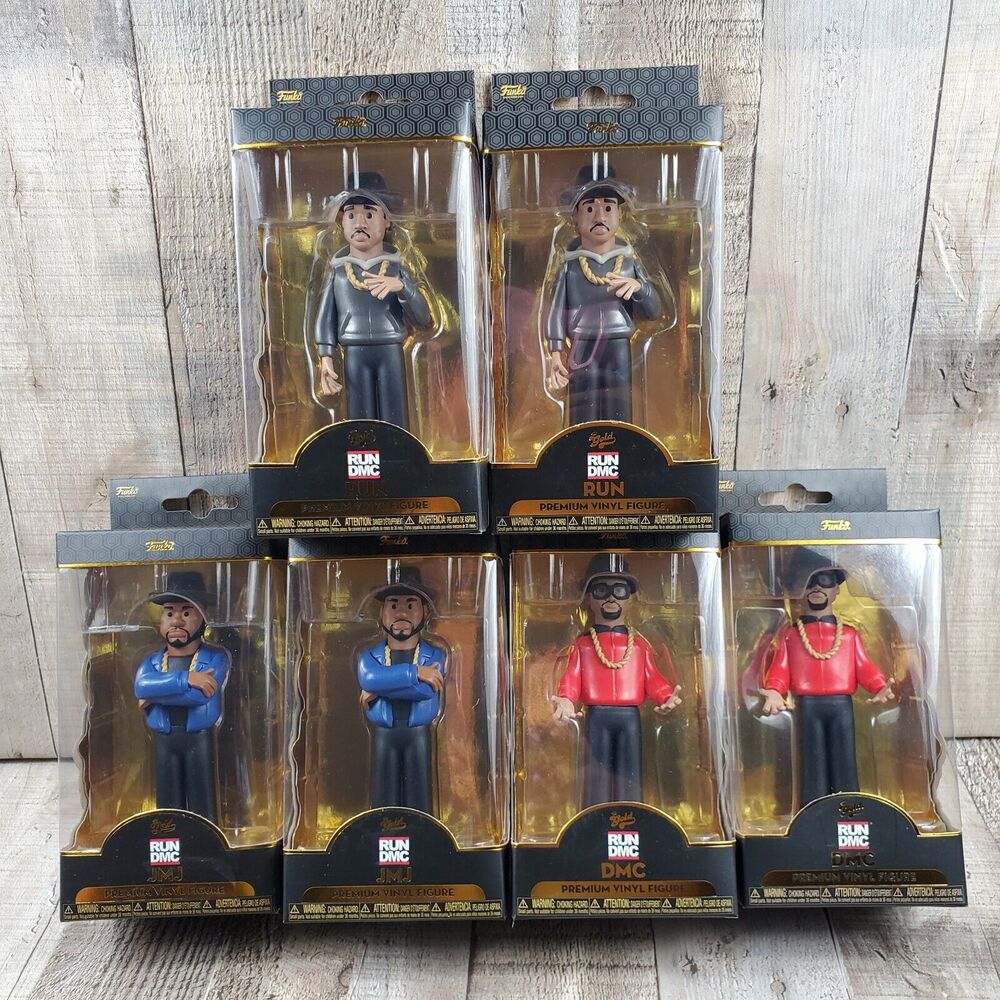 Funko Gold Run DMC TWO FULL SETS 5" Collectible Figures NEW 6 pack JMJ Run DMC